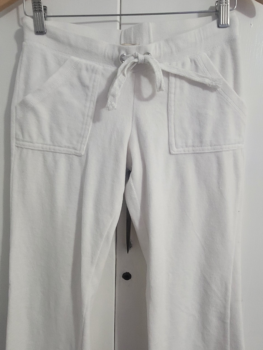 Active Basic White Drawstring Lounge Joggers - Picture 2 of 7
